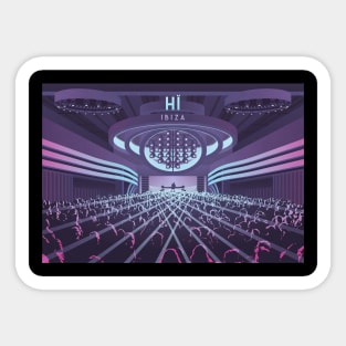 Hi Nightclub Sticker